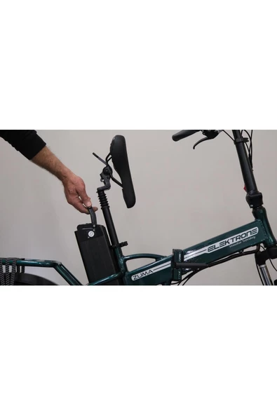 Kron Elektron Zuma 20 Jant Katlanabilir 36 Volt 350 Watt Elektrikli Bisiklet Neon Sarı - 5