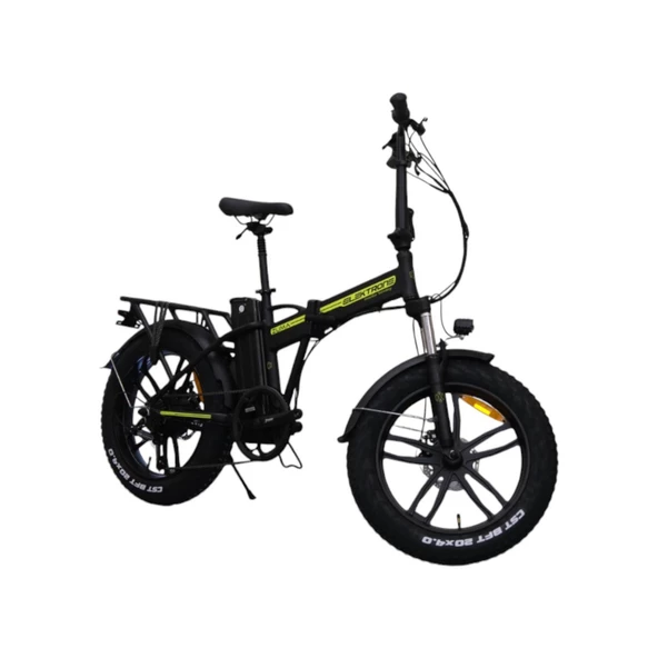 Kron Elektron Zuma 20 Jant Katlanabilir 36 Volt 350 Watt Elektrikli Bisiklet Neon Sarı - 9