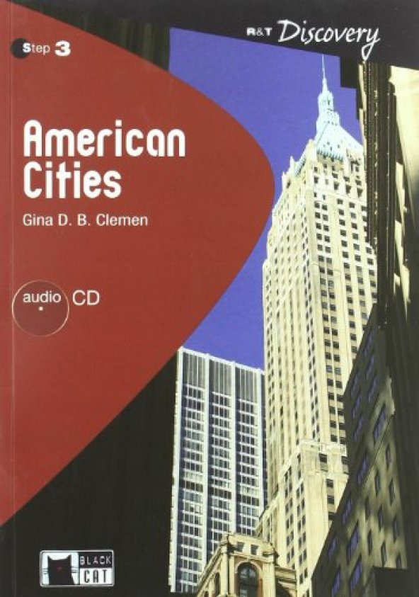 BLACK CAT AMERICAN CITIES+CD Reading & training Discovery