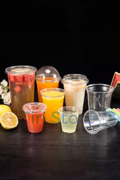 Tiri Store Sert Plastik Bardak 10 oz 300 ml 50 adet - 6