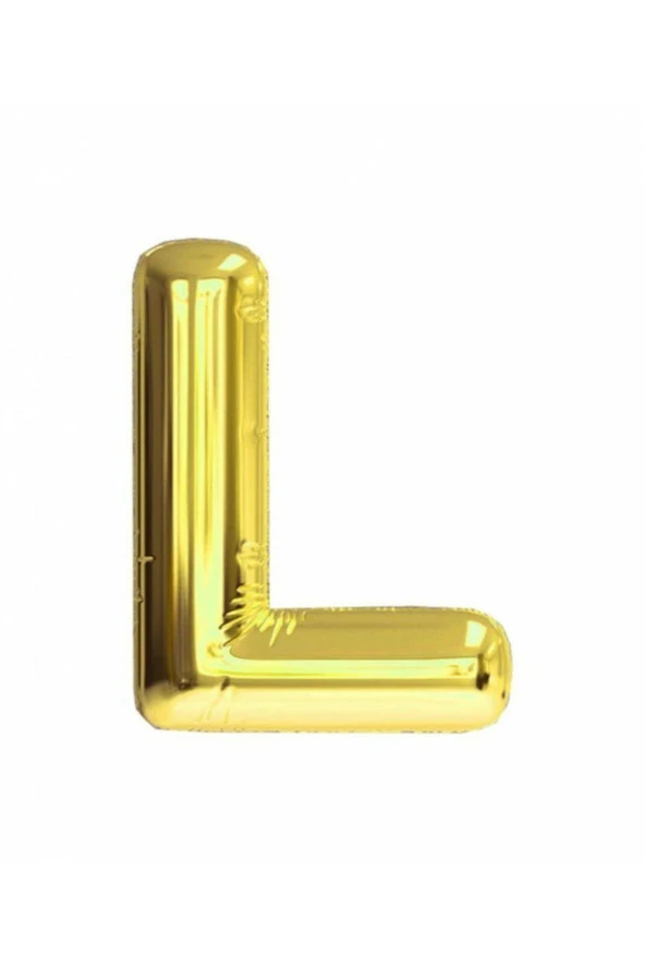 Nedi Folyo Balon 100 Cm Harf Şişirilmemiş Altın (L Harfi)