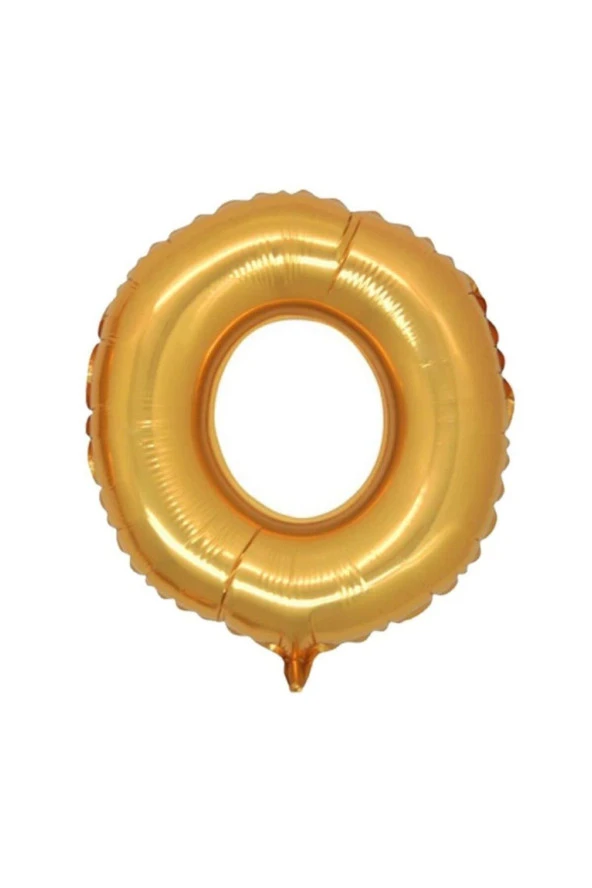 Nedi Folyo Balon 100 Cm Harf Şişirilmemiş Altın (O Harfi)