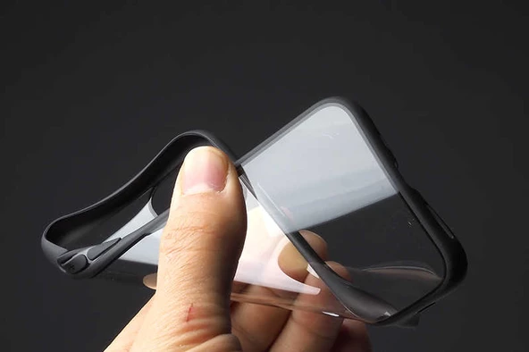 iPhone 12 Pro Max Kılıf Arkası Şeffaf Kenarları Renkli Endi Kılıf - Resim 10