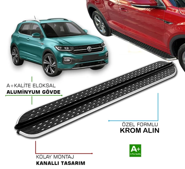 VOLKSWAGEN T-CROSS 2019 2020 2021 2022 2023 2024 2025  YAN BASAMAK ürün görseli 1