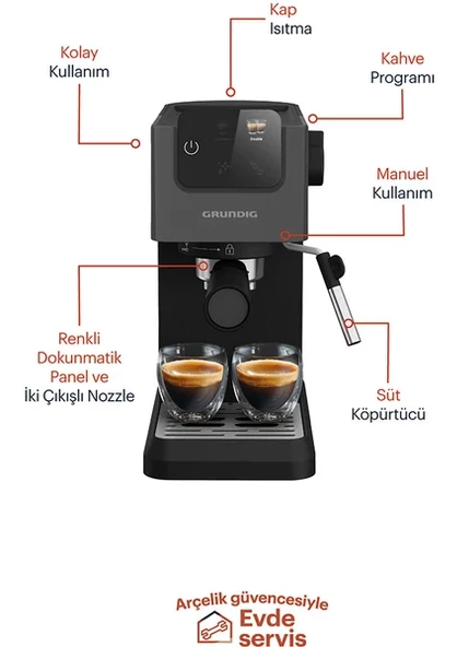 Grundig KSM 4330 Manuel Espresso Makinesi - 2