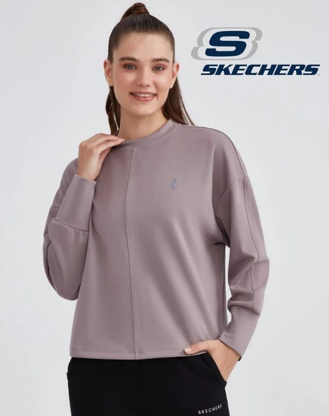 Skechers W Soft Touch Eco Crew Neck Sweatshirt S232181 Kadın Sweatshirt - 14