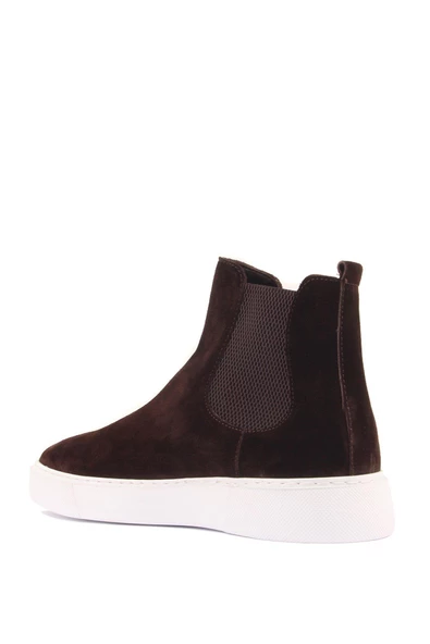 Shoetyle - Kahverengi Hakiki Deri Süet Erkek Chelsea Bot   250-041 - 6