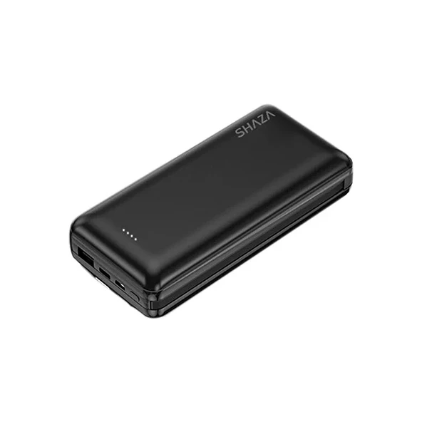 Shaza SG1202 20.000 mAh 4in1 Kablolu Powerbank - Siyah - 2