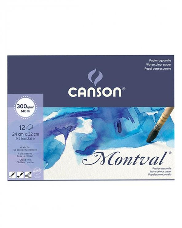 Canson Montval Sulu Boya Defteri 24x32 cm