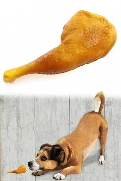Köpekler İçin Oyuncak Tavuk Budu - 6