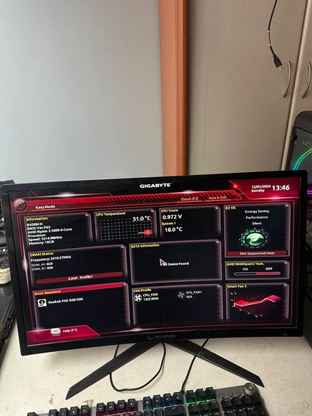 Rampage 24" Bright RM-61 Led 144Hz 1ms Curved Oyuncu Monitörü 2.EL ÜRÜN