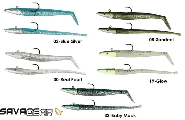 Savage gear Sandeel And Slug 10 cm 10 gr 4+2 Adet 03-Blue Silver ürün görseli