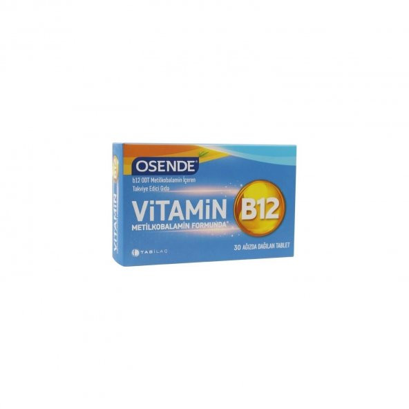 Osende Vitamin B12 30 Ağızda Dağılan Tablet