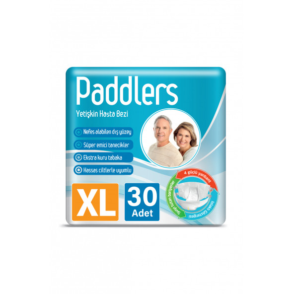 Paddlers Yetişkin Bantlı Bez X-Large 30 Adet