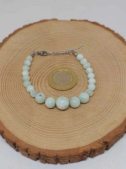 Galaksi Serisi Larimar Taşı Tasarım Bileklik - Resim 3