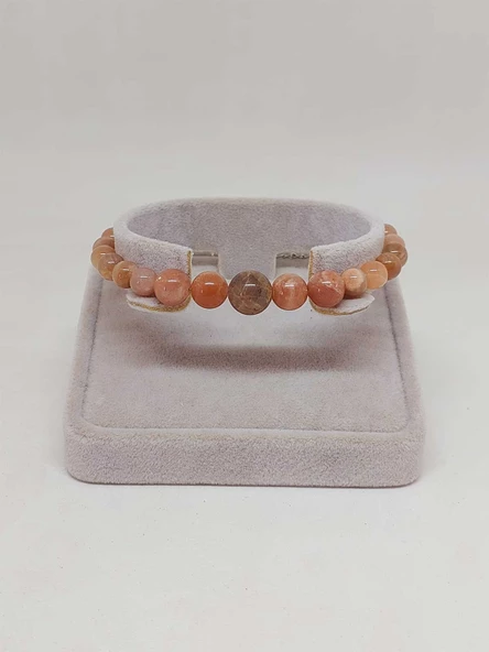 Galaksi Serisi Güneş Taşı Tasarım Bileklik - Resim 4