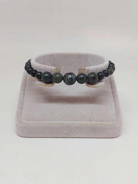 Galaksi Serisi Serpantin (Yılan) Taşı Tasarım Bileklik - Resim 4