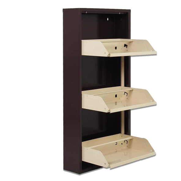 Alveon 3 Raflı Metal Ayakkabılık - 8