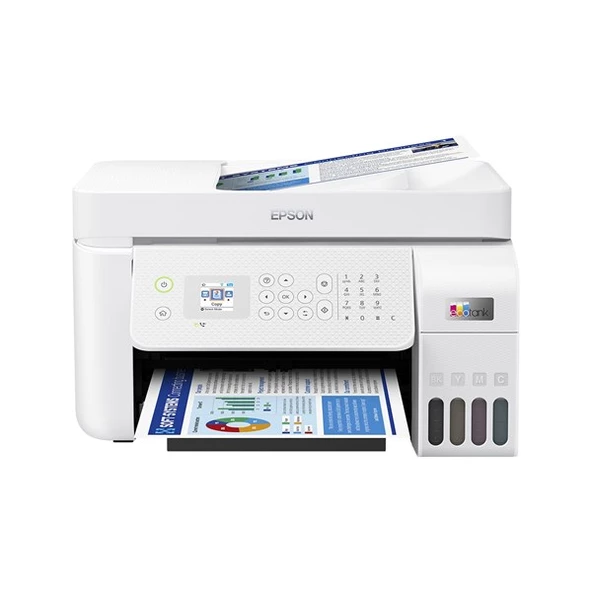 EPSON A4 L5296 RENKLİ ÇOK FONKSİYONLU FAXLI TANKLI YAZICI KABLOSUZ