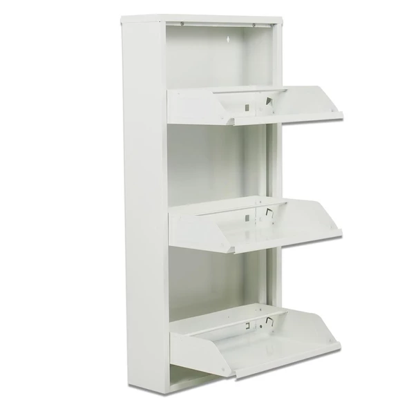 Alveon 3 Raflı Metal Ayakkabılık - 2