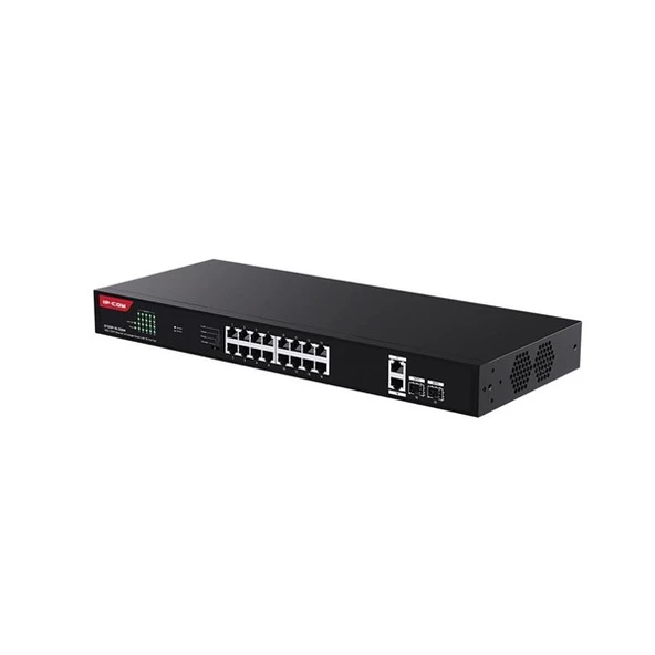 IP-COM 16port G1120P-16-250W GIGABIT 2-UPLINK 2-SFP 230W TAM POE RACKMOUNT SWITCH - Resim 3