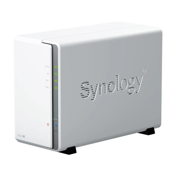 SYNOLOGY DS223J REALTEK QC 1 GB RAM- 2-diskli Nas Server (Disksiz) - 2