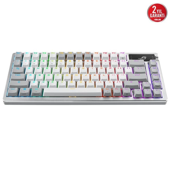 ASUS ROG Azoth ROG NX Snow Switch RGB Kablosuz Türkçe Mekanik Beyaz Gaming Klavye - Resim 3