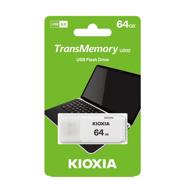 KIOXIA 64GB USB 2.0 U202 Beyaz Taşınabilir Bellek