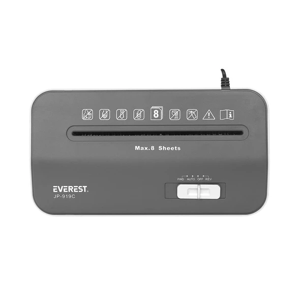 Everest JP-919C K.Kesme Makinesi 312 -167.3 - 350mm Cross Cut Paper Shredder - 2
