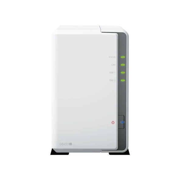 SYNOLOGY DS223J REALTEK QC 1 GB RAM- 2-diskli Nas Server (Disksiz)