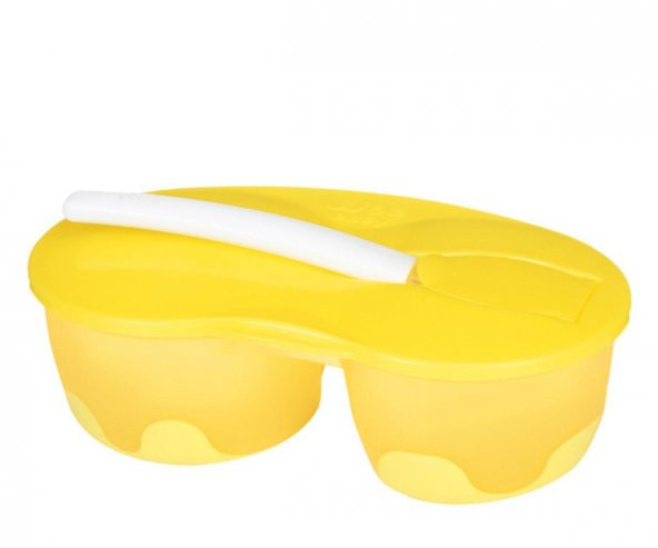 Wee Baby 2 Hazneli Mama Kabı Seti - Sarı