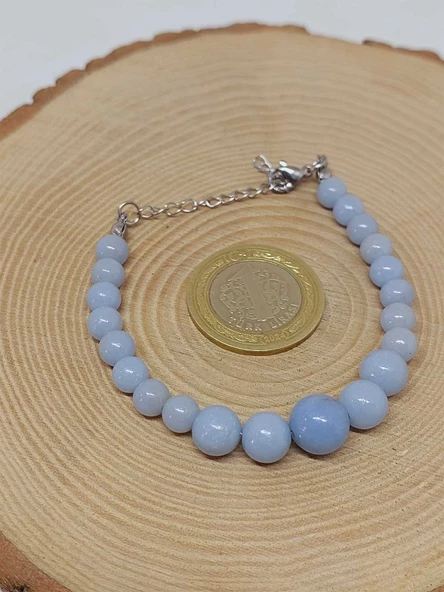 Galaksi Serisi Angelit Taşı Tasarım Bileklik - Resim 3