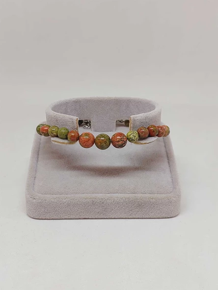 Galaksi Serisi Unakit Taşı Tasarım Bileklik - Resim 4