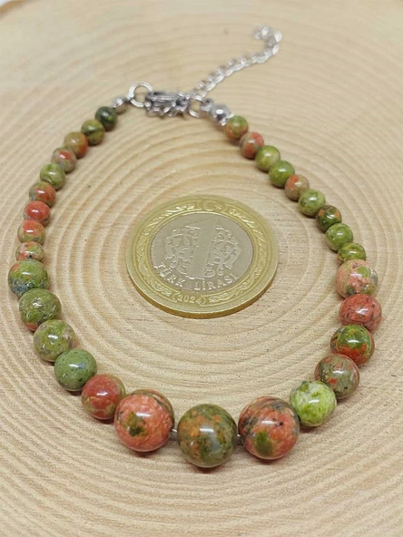 Galaksi Serisi Unakit Taşı Tasarım Bileklik - Resim 3