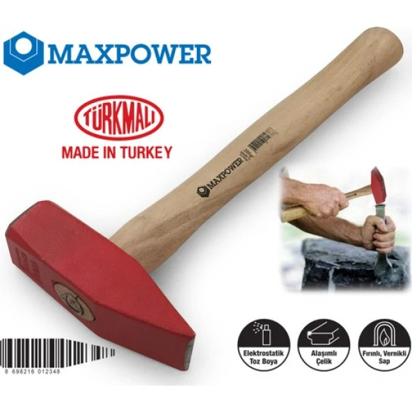 Maxpower Ahşap Saplı Çekiç 200gr