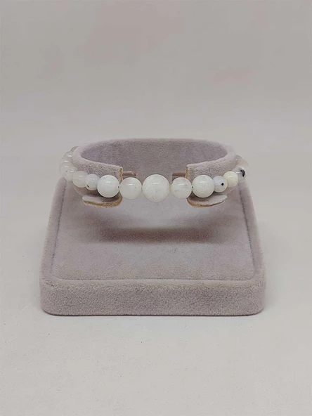 Galaksi Serisi Ay Taşı Tasarım Bileklik - Resim 4