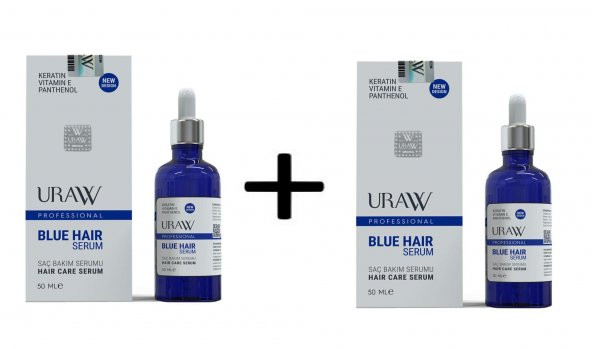 Uraw Saç Bakımı Mavi Serum 50 ml X 2  Adet