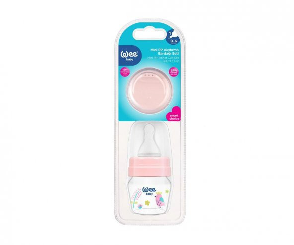 Wee Baby 0-6 Ay Mini Pp Alıştırma Bardağı Seti 30 Ml - Pembe