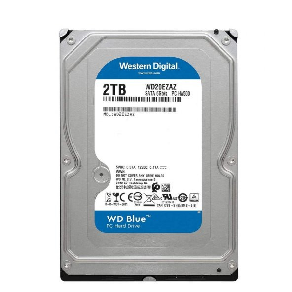 WD Blue WD20EZAZ 2TB 3.5" 256MB SATA-3 PC Diski RECERTEFIED
