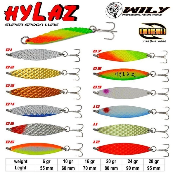 Wily Hylaz Kaşık 24 gr 90 mm - Hologramlı 05 ürün görseli