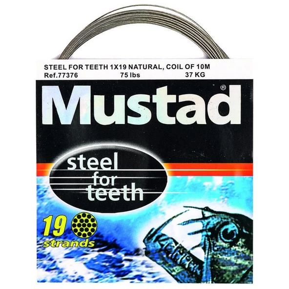 Mustad Steel For Teeth 37kg Çekerli Çelik Tel