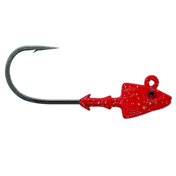Mustad Sd840 Shad Red İğne No: 1-0 3.5g Jighead 3 Adet