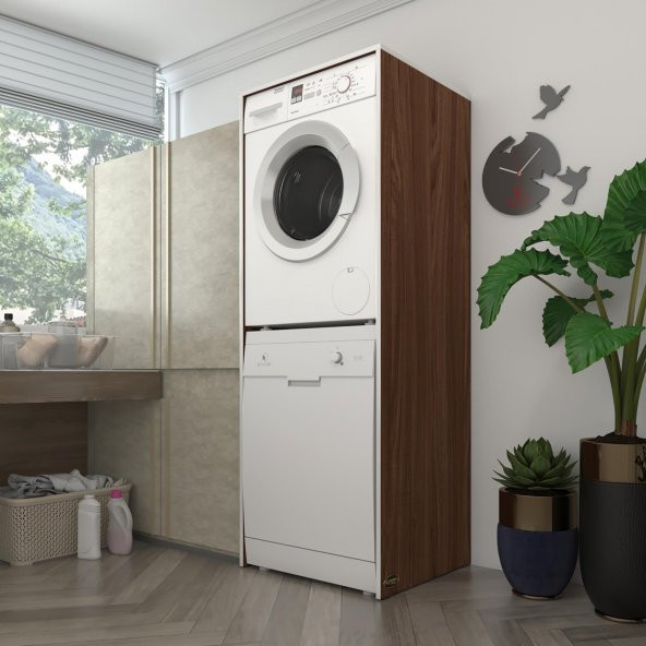 Kenzlife çamaşır-bulaşık makinesi dolabı borya cvz 180*70*60 banyo kapaksız arkalıksız
