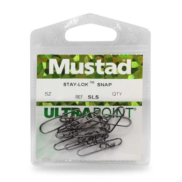 Mustad SLS No:2 55kg Çekerli Olta Klipsi 10 Adet - 2