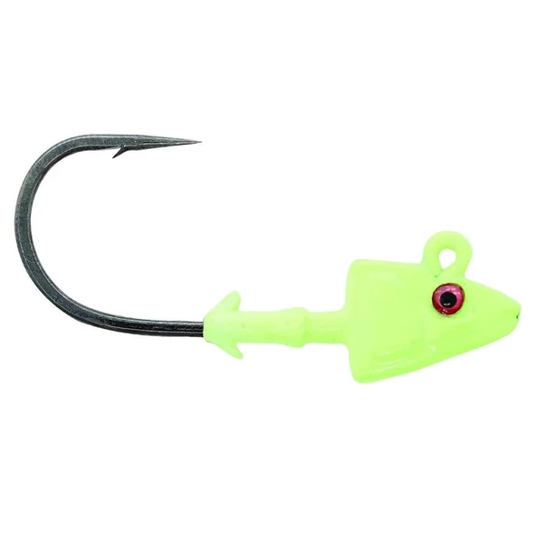 Mustad Sd824 Shad Glow Green İğne No: 1-0 3.5g Jighead 3 Adet