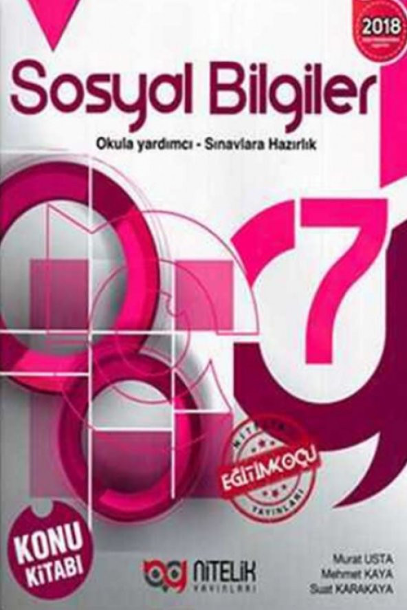 Nitelik Yayınları 7.Sınıf Sosyal Bilgiler Konu Kitabı