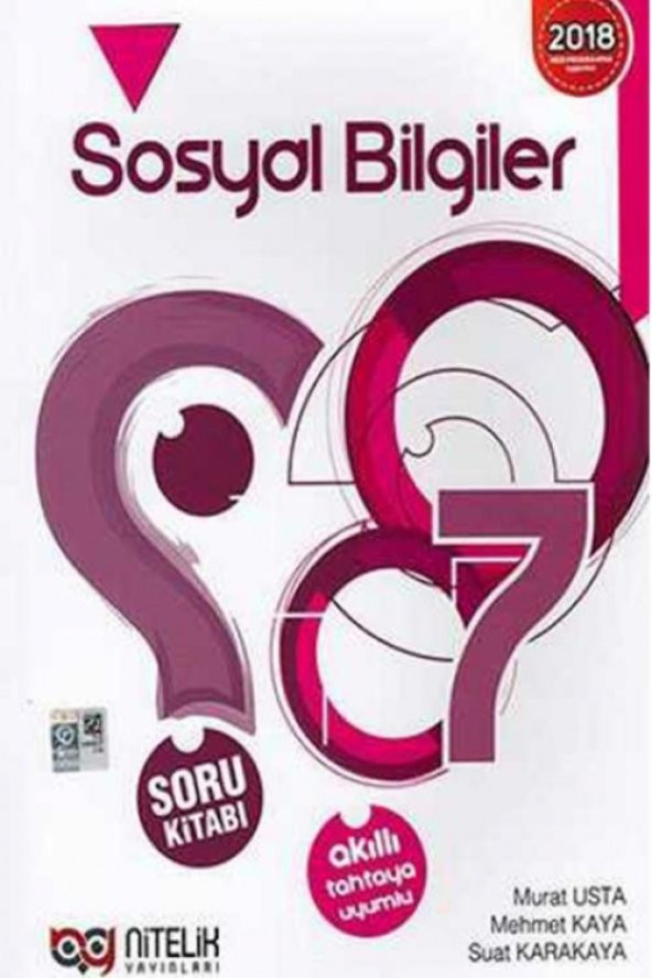 Nitelik Yayınları 7.Sınıf Sosyal Bilgiler Soru Kitabı