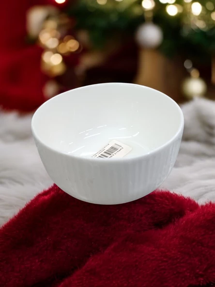 Evmutfak porselen 6 li çerez kahvaltı tabağı mini 10 cm çerezlik ve kahvaltılık kase krem renk - 2