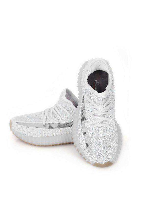 Black Deer Beyaz Runner Silvery Kadın Sneaker Spor Ayakkabı - 4