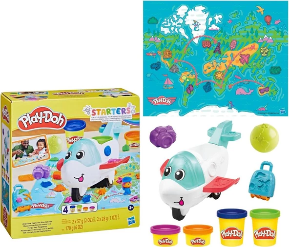 Play-Doh Uçak Kaşifi Başlangıç Oyun Seti F8804 - 8